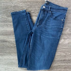 Express Stretchy Skinny Blue Jeans